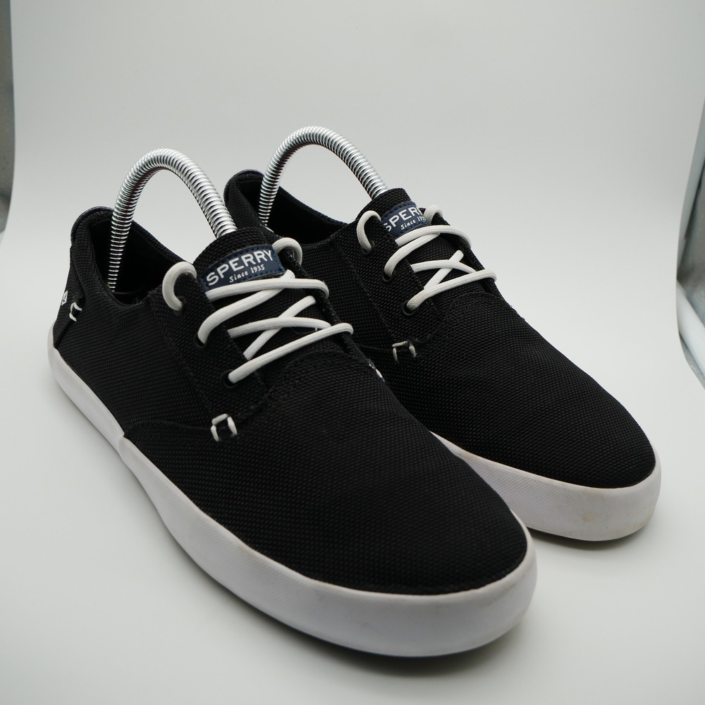 Sperry Top-Sider Bodie Washable Black Fabric‎ Sneakers Mens 6M SCK263645